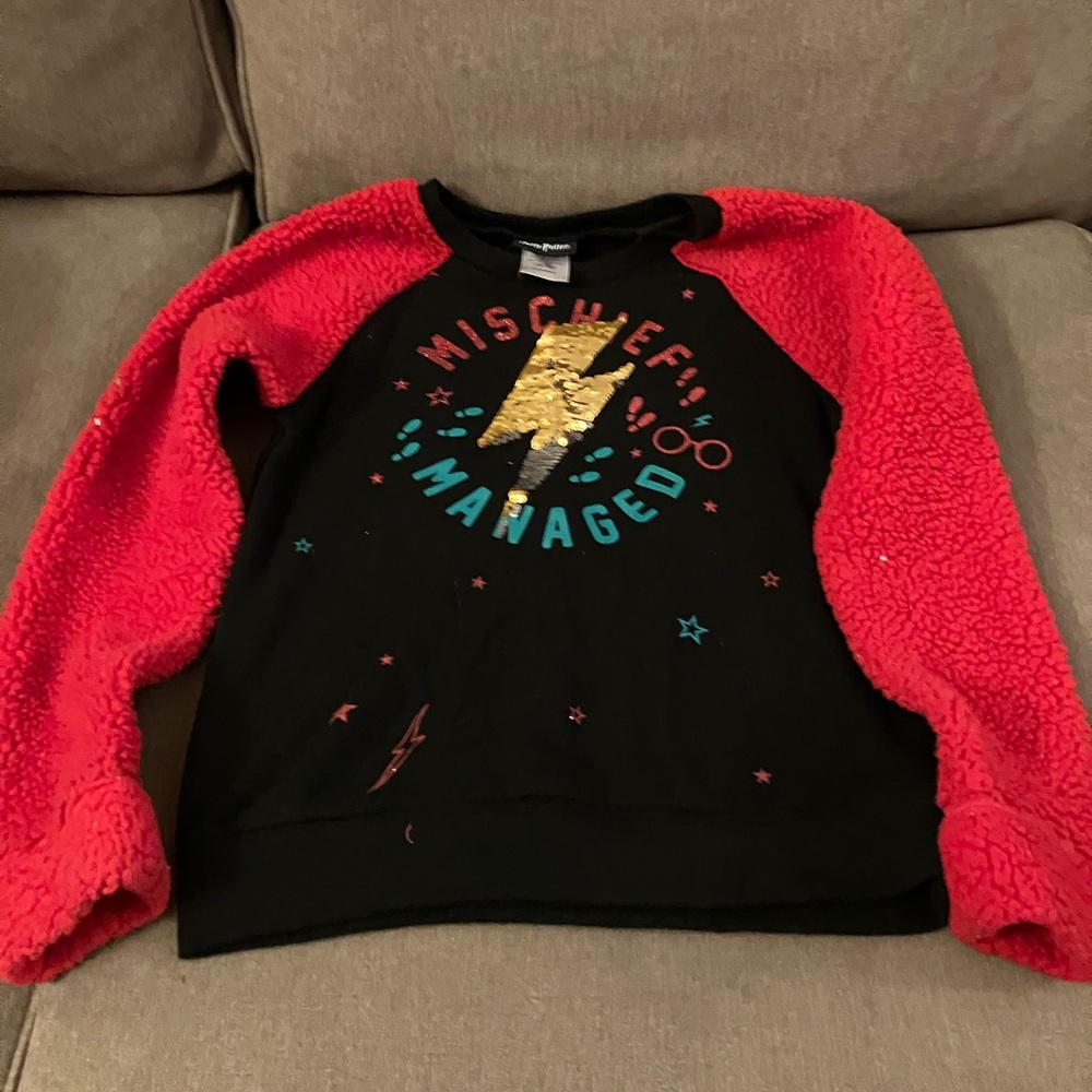 Harry Potter Christmas sweater. this sweater is slightly worn and size XL.